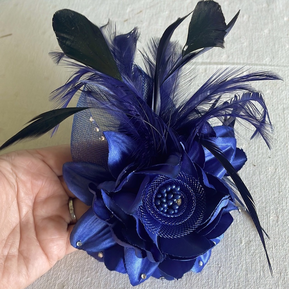 Royal Blue Hair Fascinator